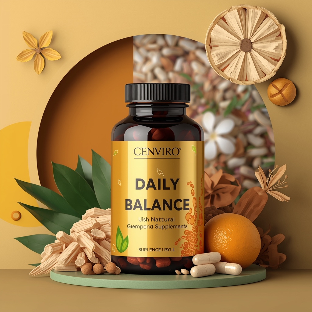 Cenviro supplement bottle and packaging